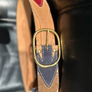 SUEDE BELT  .GLOVE LEATHER